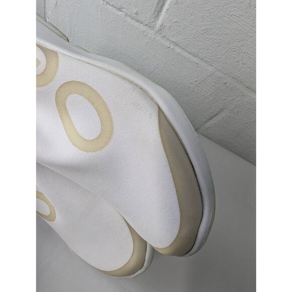 Oofos OOmg eeZee Low Mens sz 11.5 Slip-On Shoes Knit White Recovery Comfort - Picture 4 of 7